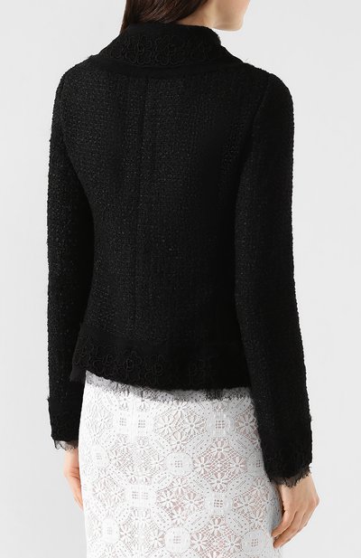 Жакет DOLCE & GABBANA черного цвета по цене 354000 руб., арт. F28ULT/HUMET, фото 4 Жакет DOLCE & GABBANA, арт. F28ULT/HUMET, фото 4