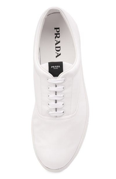 Текстильные кеды PRADA, арт. 2EG326-W08-F0009, фото 5