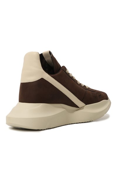 Кроссовки geth runner из нубука RICK OWENS, арт. RR02C7814, фото 5