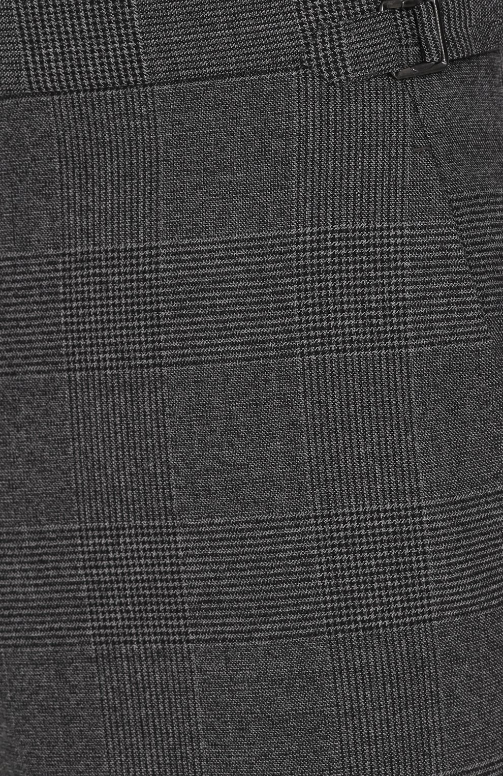 Шерстяные брюки в клетку прямого кроя TOM FORD темно-серого цвета по цене 136000 руб., арт. 222R87/610041, фото 5 Шерстяные брюки в клетку прямого кроя TOM FORD, арт. 222R87/610041, фото 5