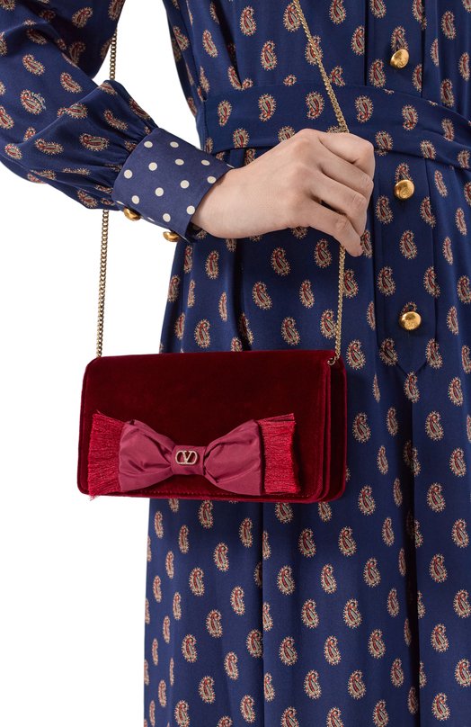 Сумка VLogo Signature mini Valentino 8W2P0AY4/TPV Бордовый  8W2P0AY4/TPV Фото 2