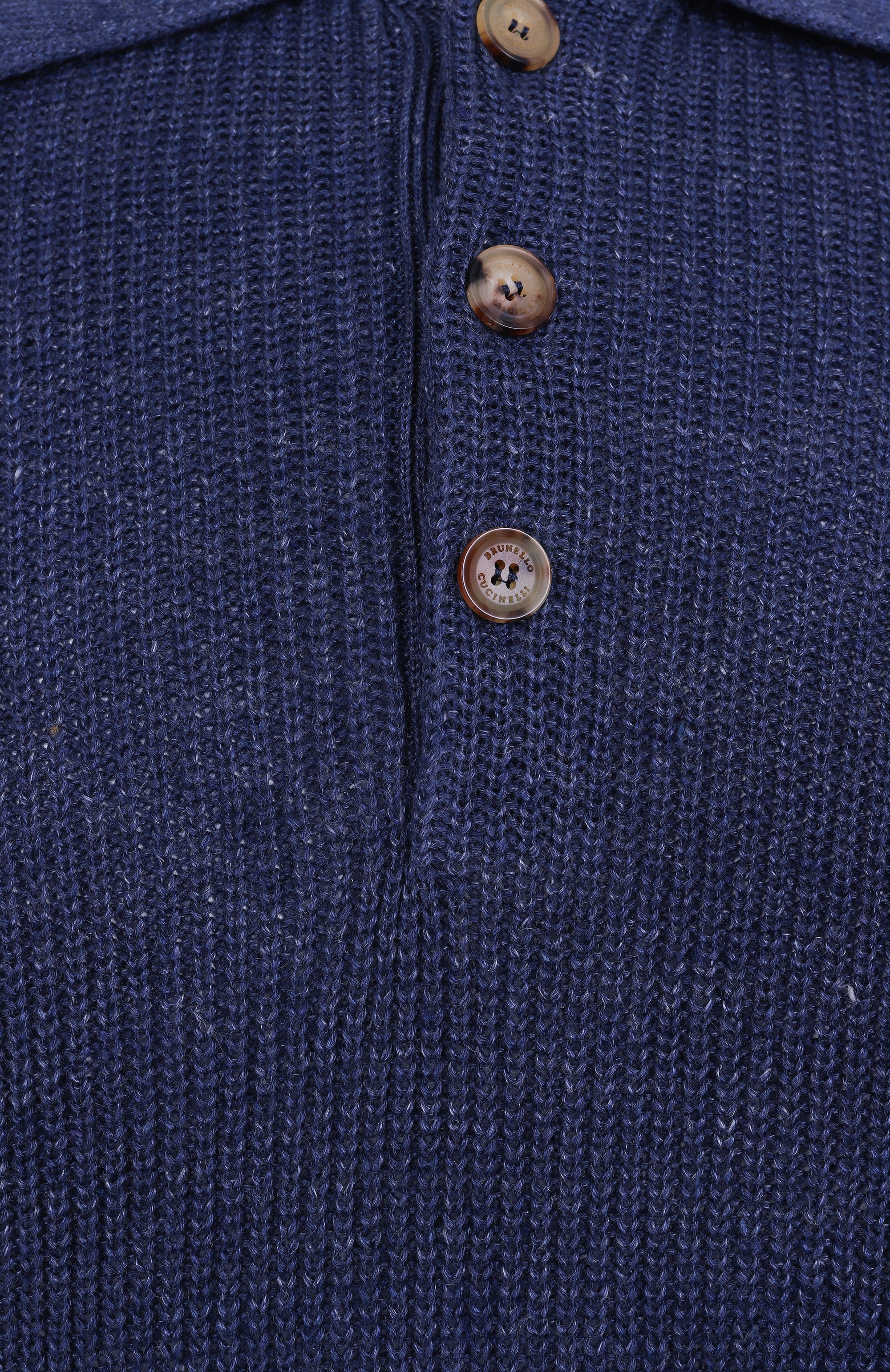 Поло изо льна и хлопка BRUNELLO CUCINELLI, арт. M2L707715, фото 6