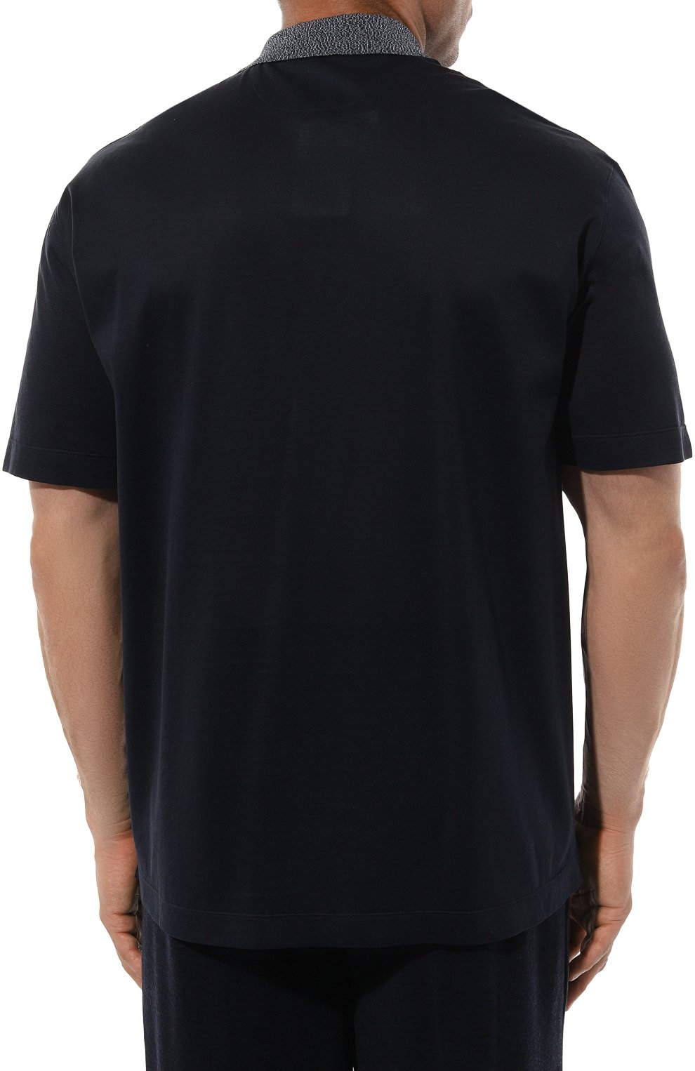 Поло из хлопка и шелка CORTIGIANI, арт. 716636, фото 4