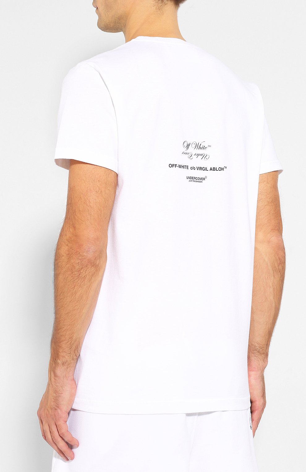 希少/美品/off-white × undercover/Tシャツ/M Мужская белая хлопковая футболка off-white x undercover OFF-WHITE