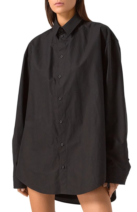 Хлопковое платье Balenciaga 809049/TNM60 Чёрный  809049/TNM60 Фото 3