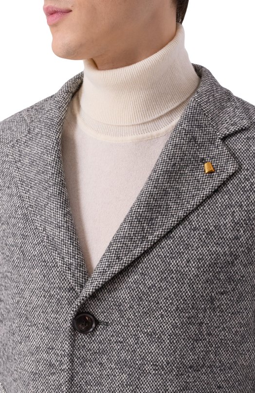 Шерстяное пальто Sartoria Latorre CTS056/UI0782 Серый  CTS056/UI0782 Фото 5