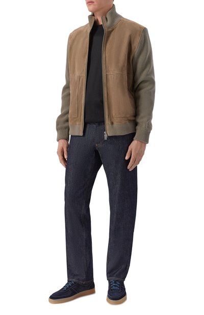 Замшевые кеды levante H`D`S`N BARACCO темно-синего цвета по цене 46350 руб., арт. LEVANTE.S.7*/SUEDE, фото 2 Замшевые кеды levante H`D`S`N BARACCO, арт. LEVANTE.S.7*/SUEDE, фото 2