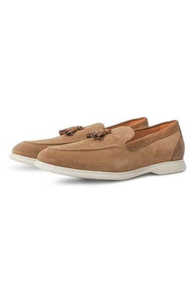 Мужские замшевые лоферы KITON, арт. USSA076N00978