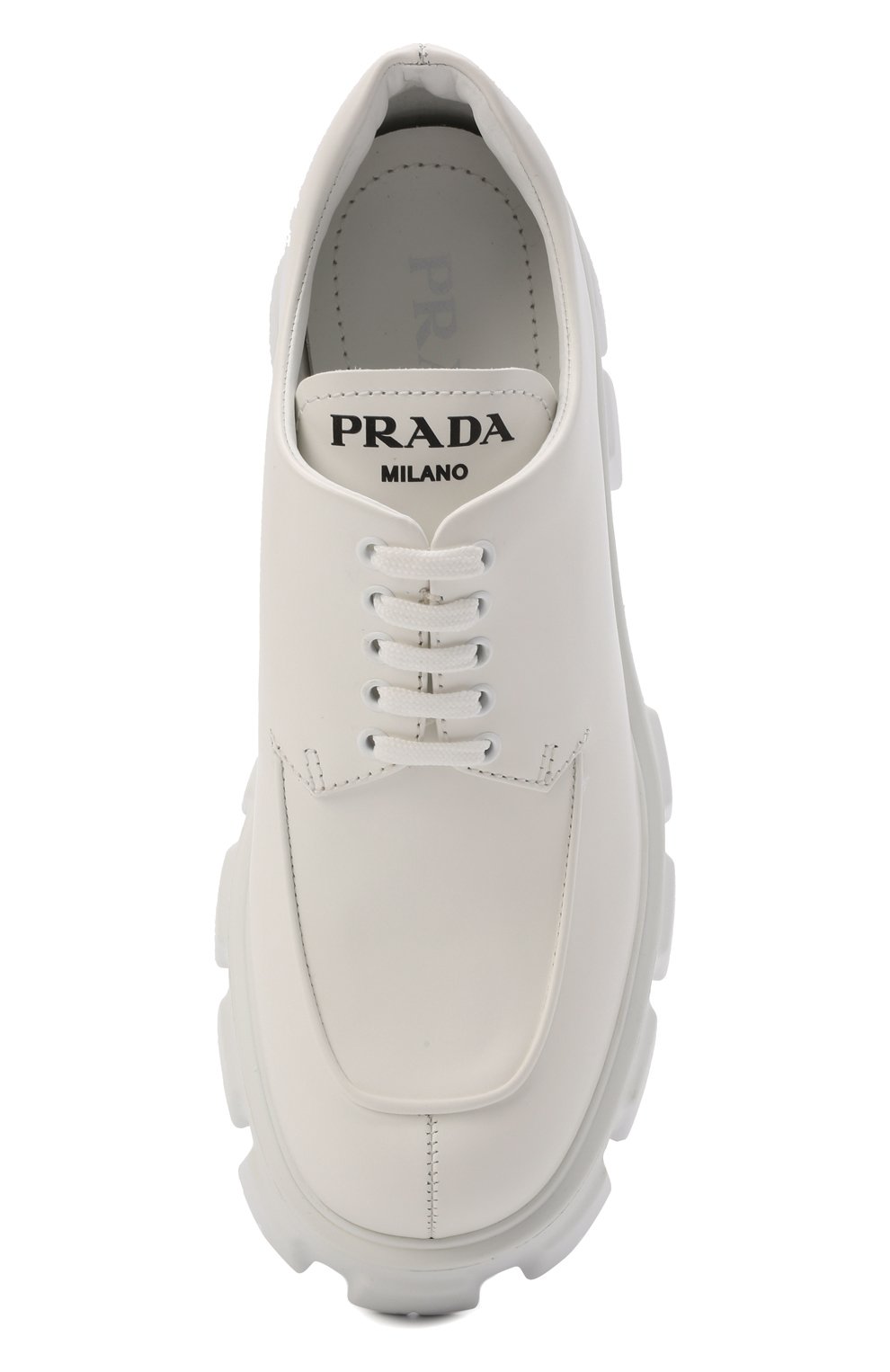 Кожаные дерби monolith PRADA, арт. 1E708L-B4L-F0009-B055, фото 6