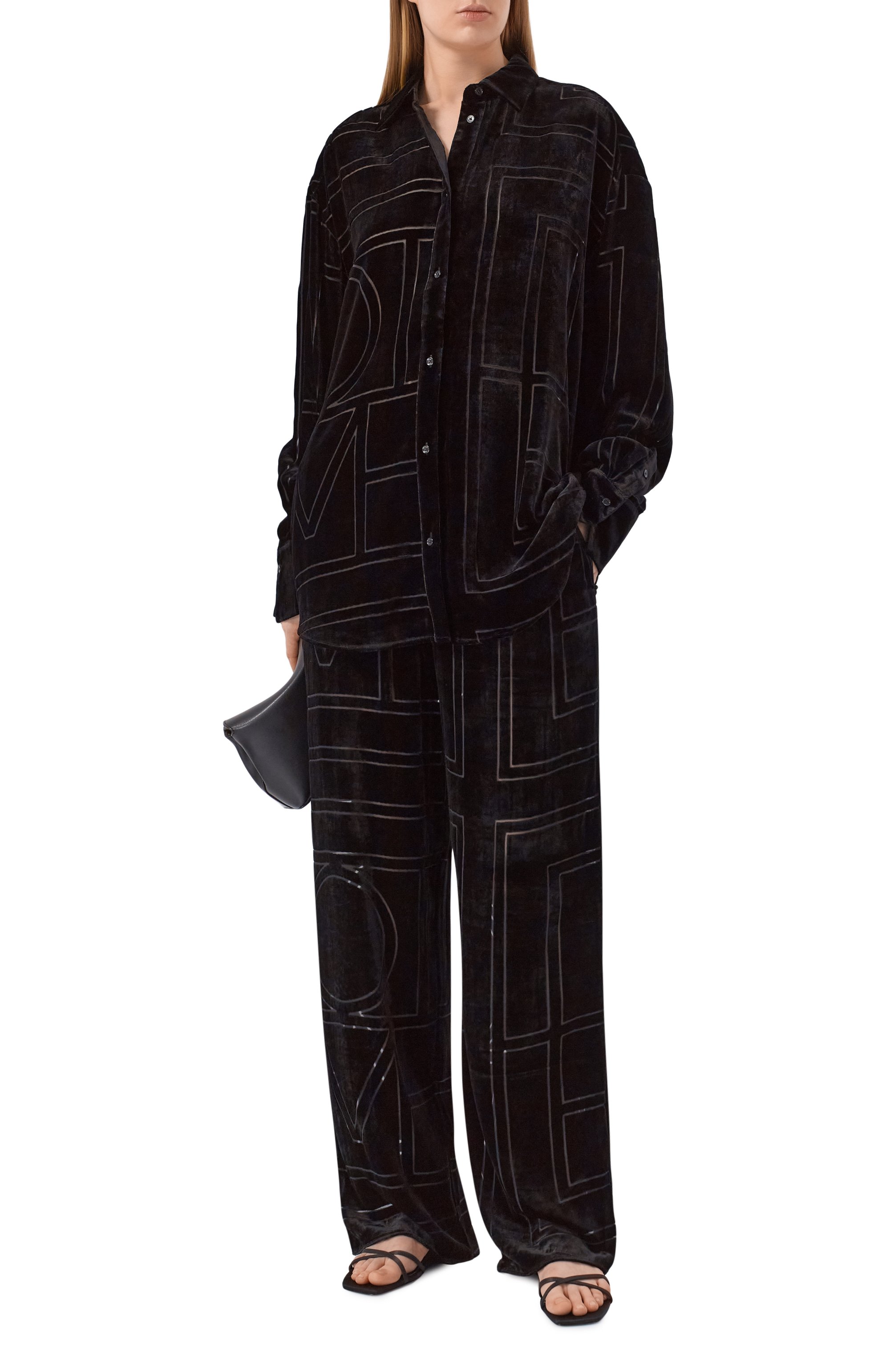 Бархатные брюки TOTEME, арт. 261-WRB1092-FB0548, фото 2