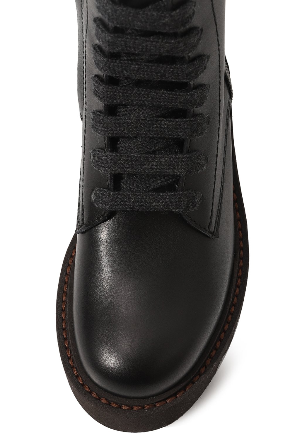 Кожаные ботинки BRUNELLO CUCINELLI, арт. BZRABD039, фото 4