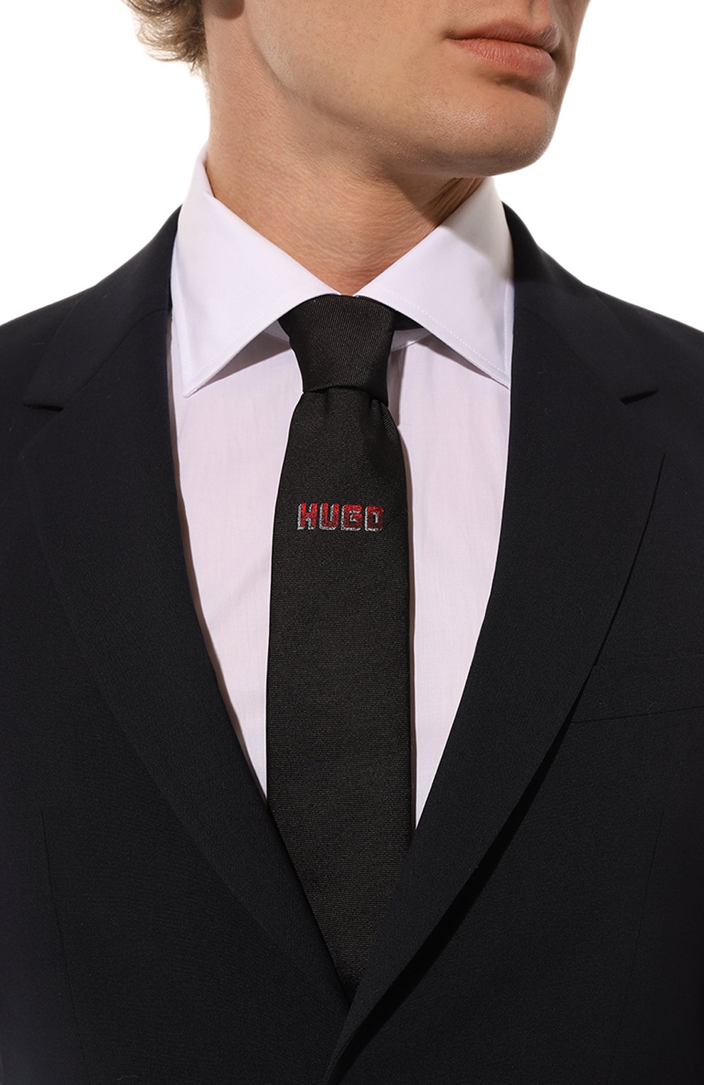 Шелковый галстук HUGO, арт. 50522110, фото 2