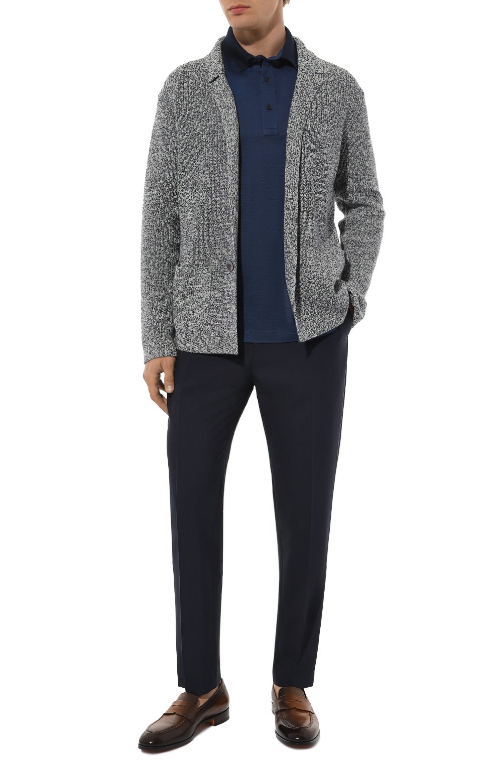 Брюки из шерсти и хлопка ANDREA CAMPAGNA, арт. GL0BE, фото 2