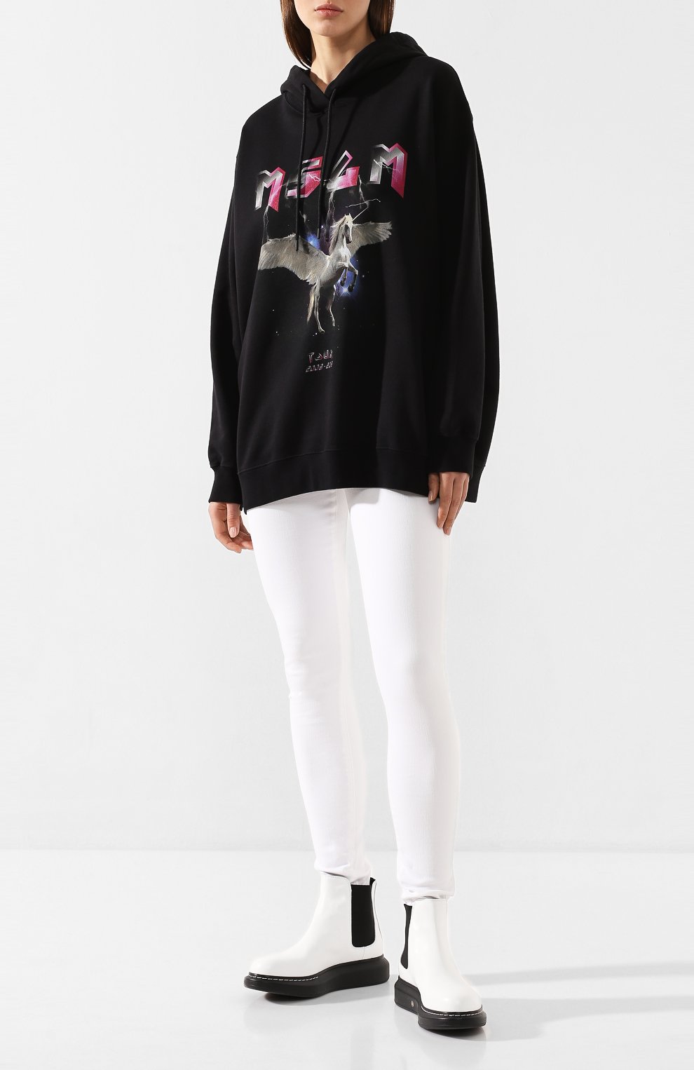 Хлопковое худи MSGM, арт. 2842MDM288 207499, фото 2