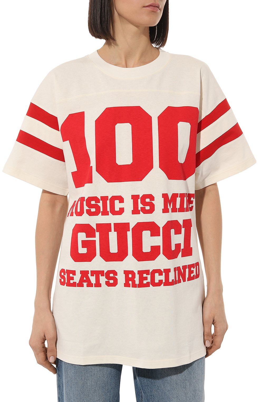 Хлопковая футболка GUCCI, арт. 660744 XJDW5, фото 3