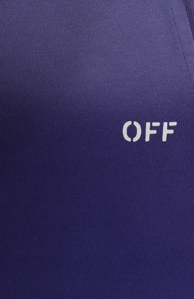 Хлопковые шорты OFF-WHITE фиолетового цвета по цене 21800 руб., арт. 0GCI001S25FLE002/4-12, фото 3 Хлопковые шорты OFF-WHITE, арт. 0GCI001S25FLE002/4-12, фото 3