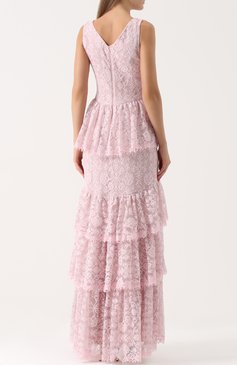 Кружевное платье-макси с оборками TADASHI SHOJI, арт. AYY17557L, фото 1