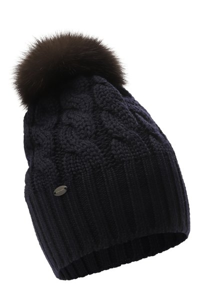 Женская шерстяная шапка с отделкой из соболя BLACK SABLE, арт. BS-24016
