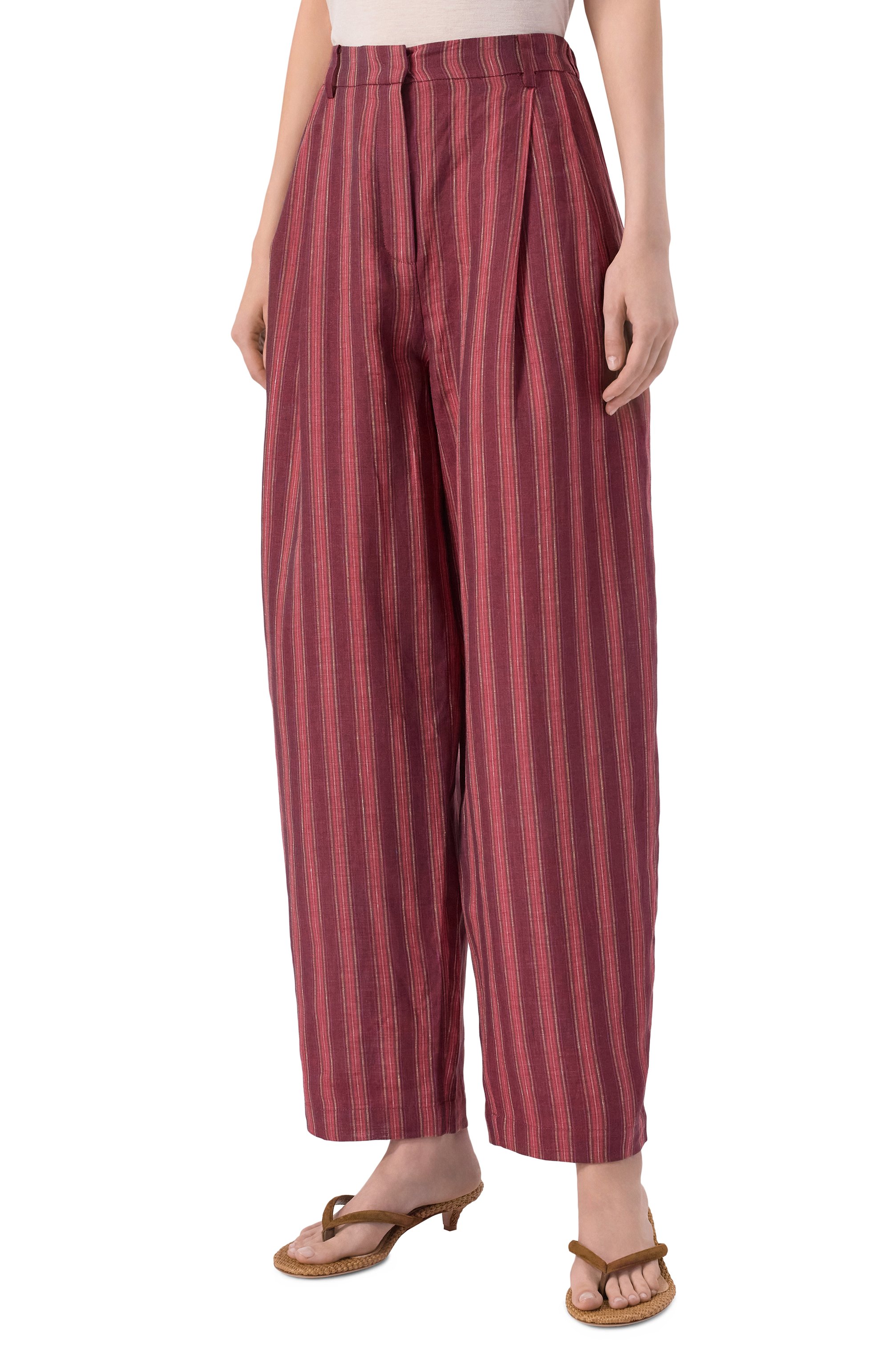 Льняные брюки 12 STOREEZ, арт. 137502, фото 3