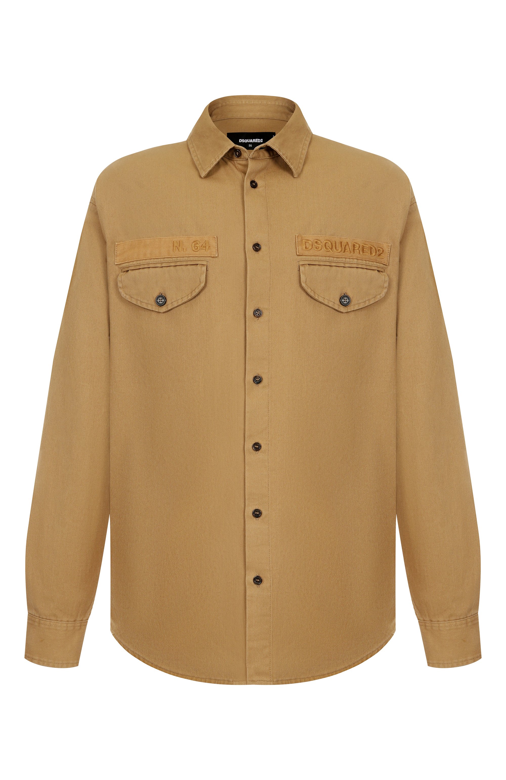 Хлопковая рубашка DSQUARED2, арт. S74DM0952/D35264, фото 1