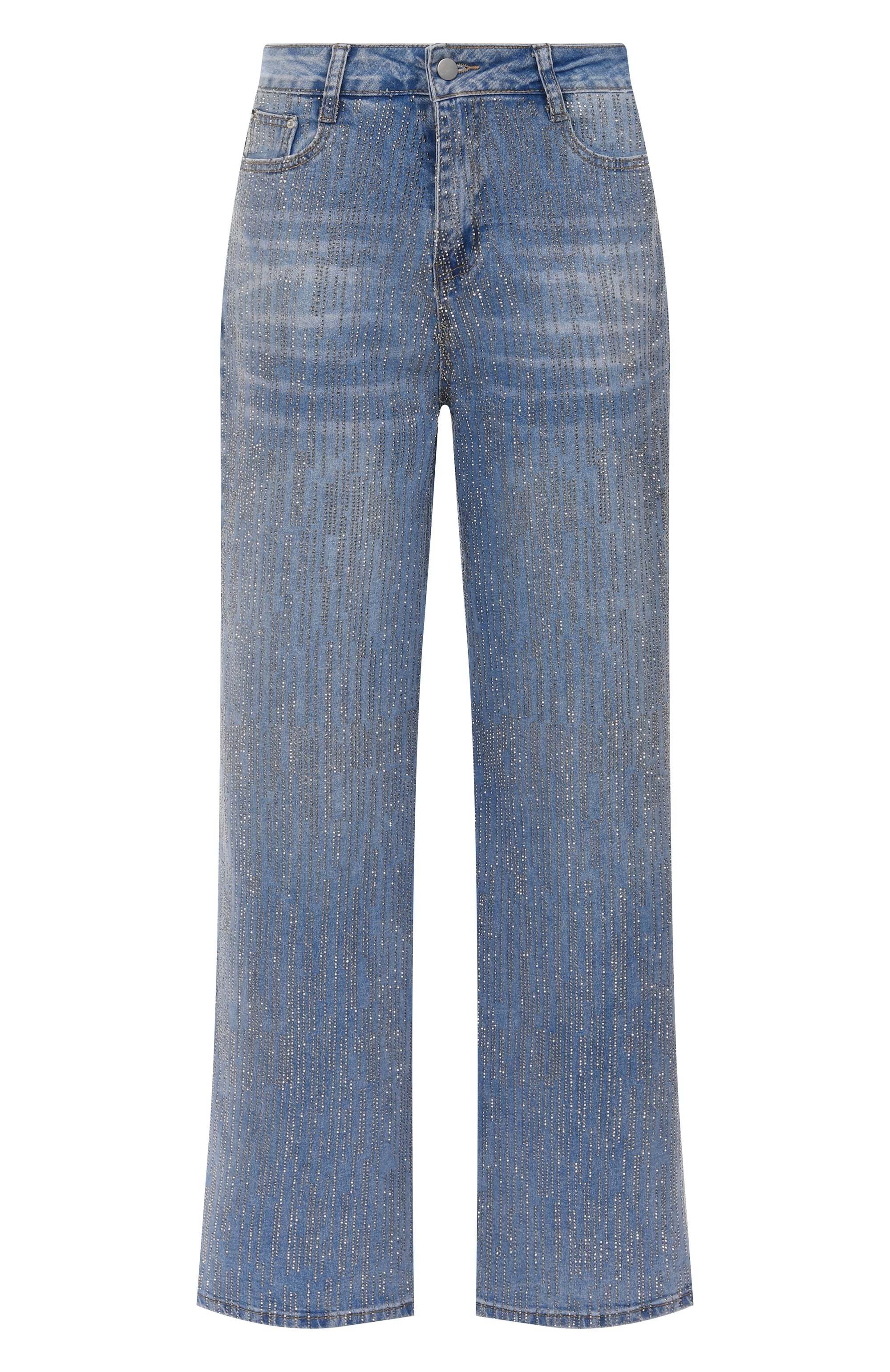 Джинсы с отделкой стразами SASHA KIM, арт. УТ-00001793, фото 1