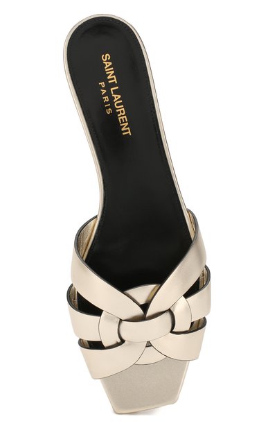 Кожаные шлепанцы nu pieds SAINT LAURENT, арт. 572735/0PS00, фото 5