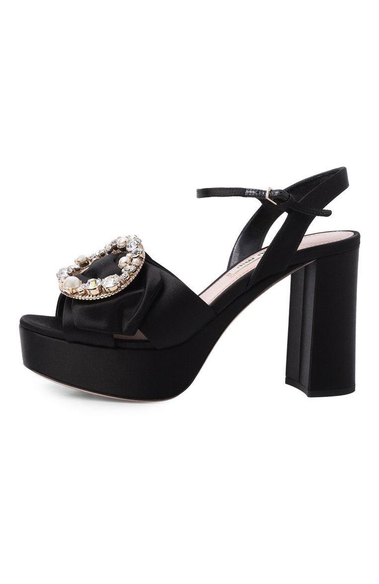 Текстильные босоножки MIU MIU, арт. 5XP730-LU2-F0002-095, фото 2