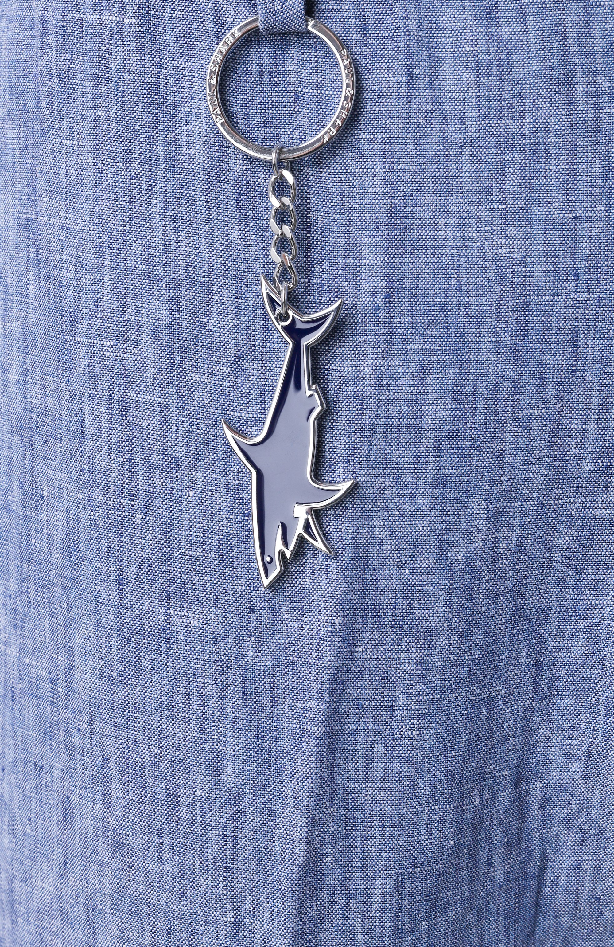 Льняные брюки PAUL&SHARK голубого цвета по цене 34200 руб., арт. 25414041, фото 6 Льняные брюки PAUL&SHARK, арт. 25414041, фото 6