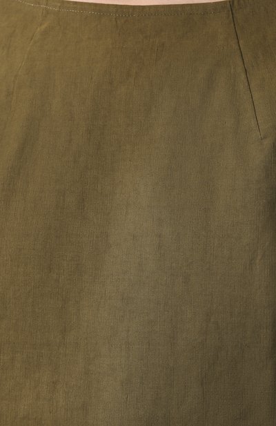 Топ из смеси льна и хлопка DRIES VAN NOTEN хаки цвета по цене 44350 руб., арт. 201-30786-9352, фото 5 Топ из смеси льна и хлопка DRIES VAN NOTEN, арт. 201-30786-9352, фото 5