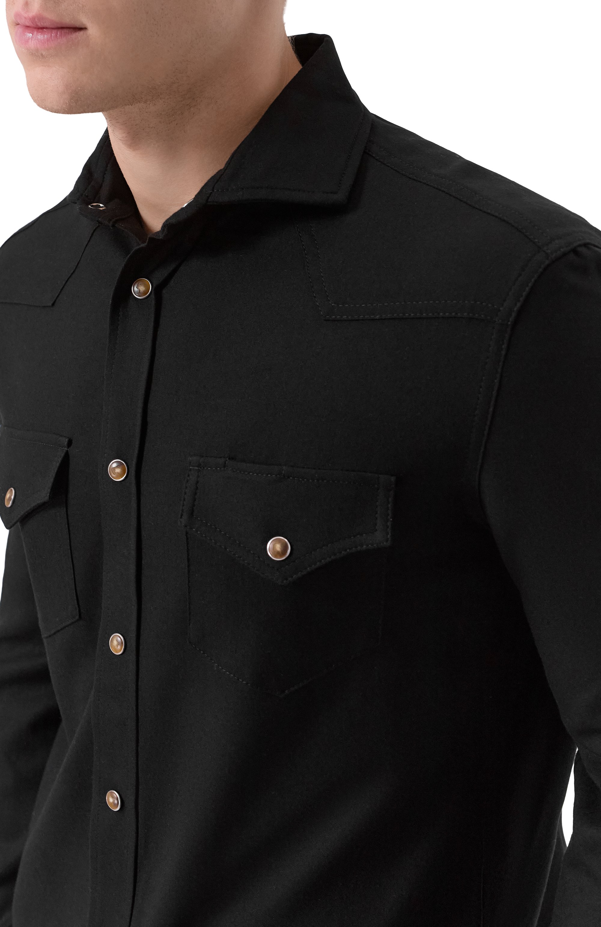 Шерстяная рубашка MARCO PESCAROLO, арт. RIB0T/5217, фото 5