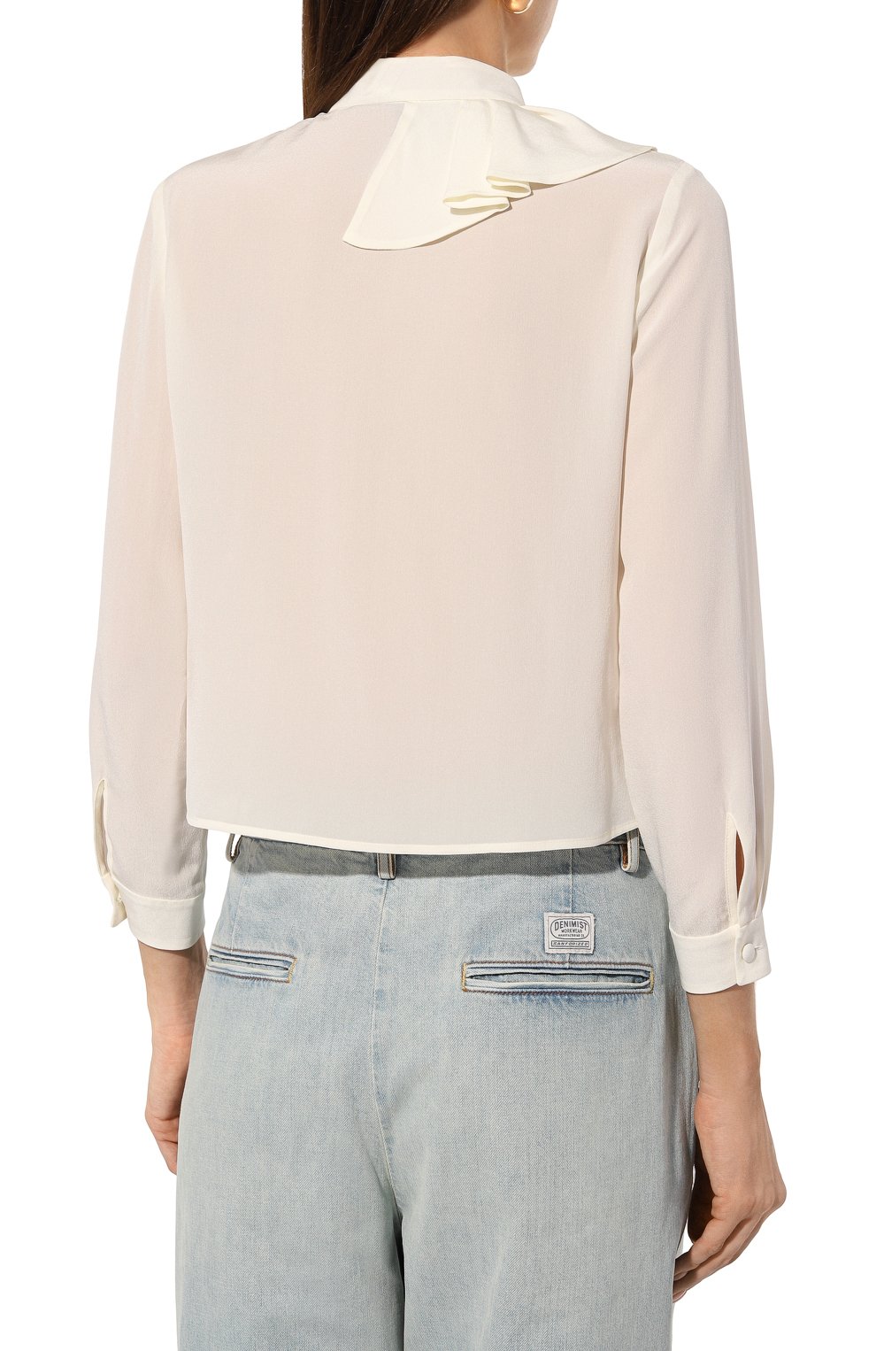 Шелковая блузка GUCCI, арт. 642439 ZAAOG, фото 4