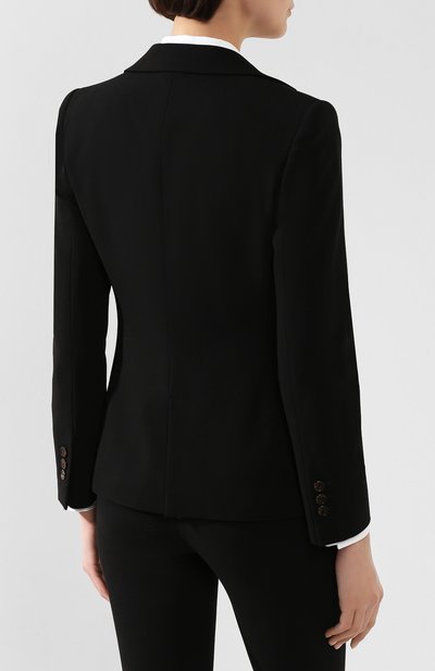 Шерстяной жакет GIORGIO ARMANI черного цвета по цене 171500 руб., арт. 0SHGG0DC/T01HK, фото 4 Шерстяной жакет GIORGIO ARMANI, арт. 0SHGG0DC/T01HK, фото 4