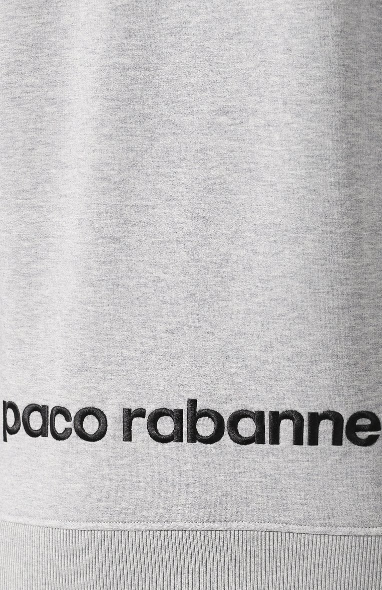Хлопковый пуловер с круглым вырезом PACO RABANNE, арт. 18HJT0745C00002, фото 1