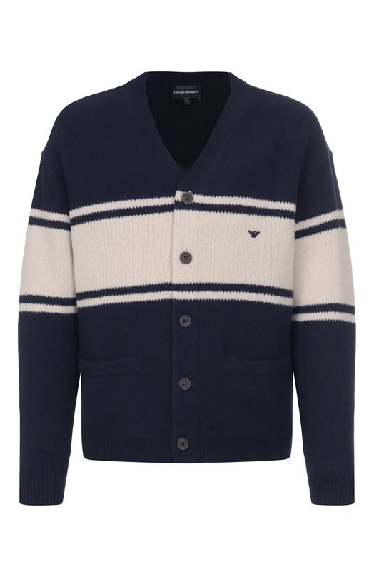 Шерстяной кардиган Emporio Armani EM002310/AF19440 Синий EM002310/AF19440