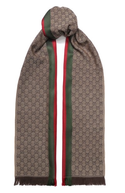 Шарф из смеси шерсти  и шелка GUCCI, арт. 147351/4G704, фото 1