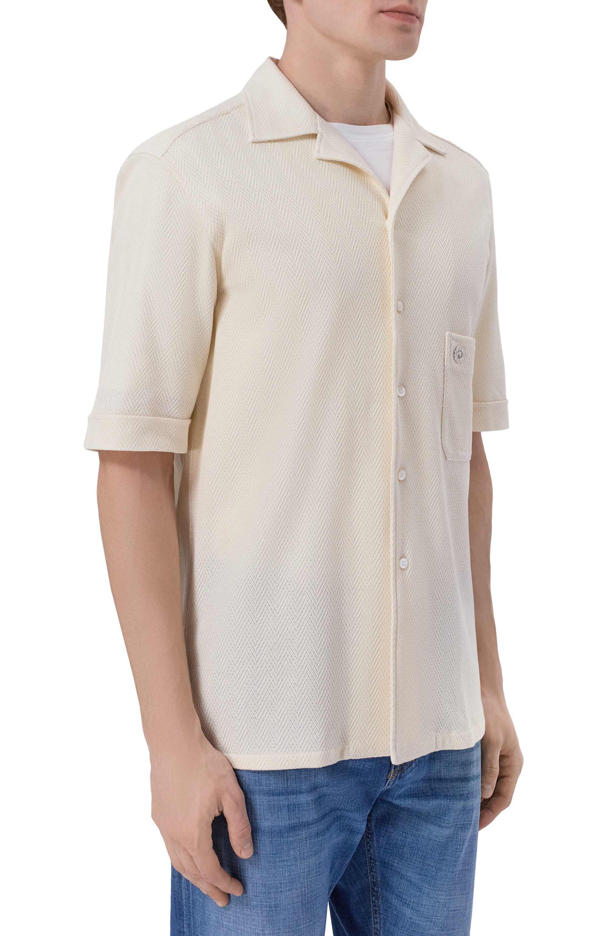 Рубашка из шелка и хлопка STEFANO RICCI, арт. CJ008195/DJ0002, фото 3