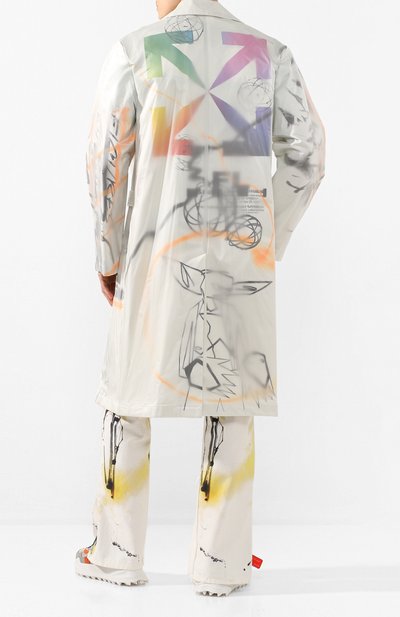 Хлопковый плащ OFF-WHITE белого цвета по цене 189000 руб., арт. 0MEA217S20I100520188, фото 2 Хлопковый плащ OFF-WHITE, арт. 0MEA217S20I100520188, фото 2
