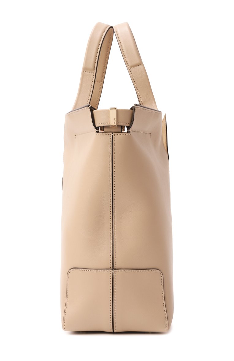 Женская сумка di folio TOD’S бежевого цвета, арт. XBWDBMAT200R0R | Фото 4 (Размер: medium; Материал: Натуральная кожа; Автоматизация ТО: Проставлено; Автоматизация состава: Проставлено)