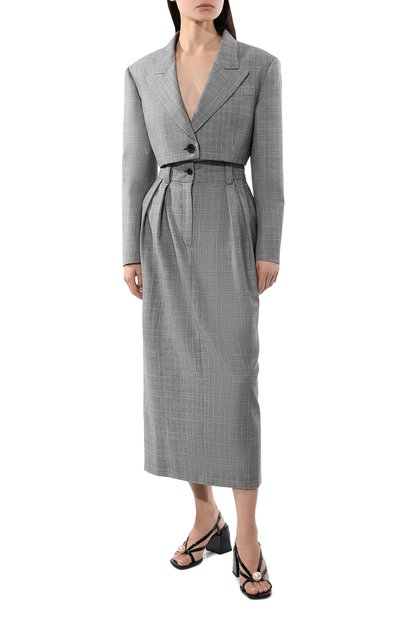 Шерстяная юбка MIU MIU, арт. MG1723-1Z96-F0031, фото 2