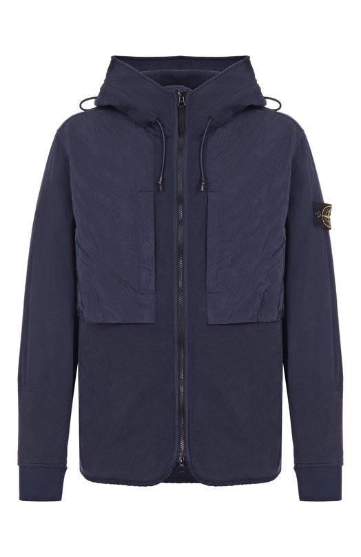 Хлопковая толстовка Stone Island 7515647/41 Синий 7515647/41