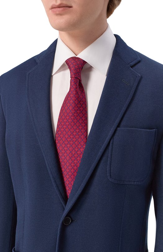 Шелковый комплект из галстука и платка Stefano Ricci DH/59101 Красный  DH/59101 Фото 2