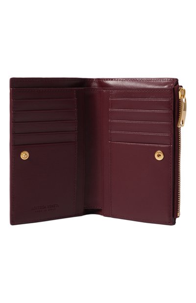Кожаное портмоне BOTTEGA VENETA бордового цвета по цене 98650 руб., арт. 749940/VCPP2_001, фото 3 Кожаное портмоне BOTTEGA VENETA, арт. 749940/VCPP2_001, фото 3