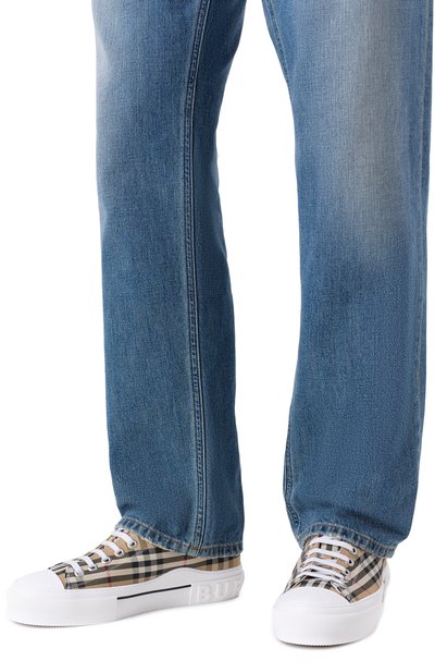 Текстильные кеды BURBERRY, арт. 8049745, фото 3