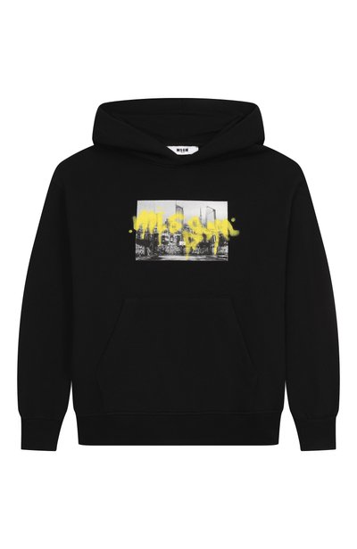 Хлопковое худи MSGM KIDS, арт. F6MSJBHS240