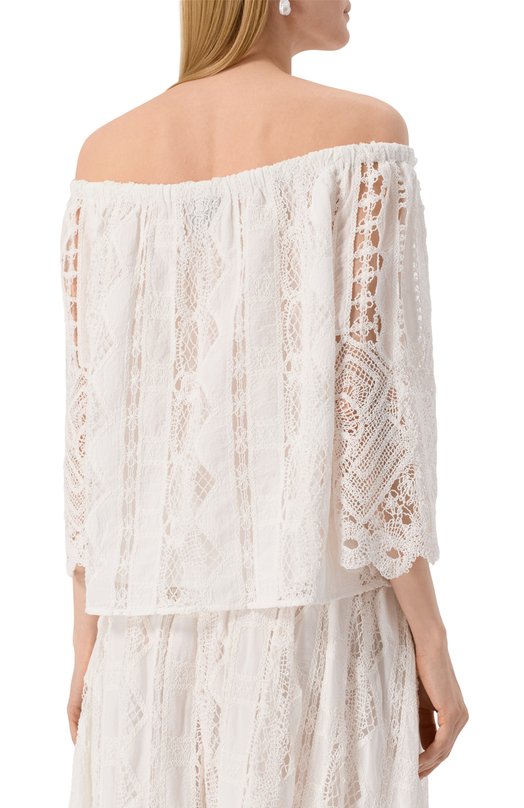 Хлопковый топ Pinko 104798/A2G9 Белый  104798/A2G9 Фото 4