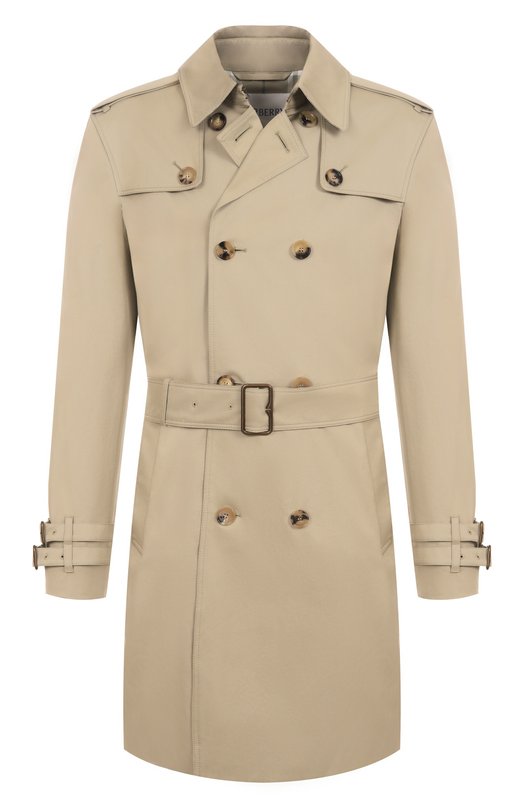Хлопковый тренч Burberry 8106360 Бежевый 8106360