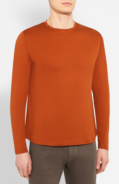 Лонгслив из шелка и хлопка LORO PIANA, арт. FAF6129, фото 3