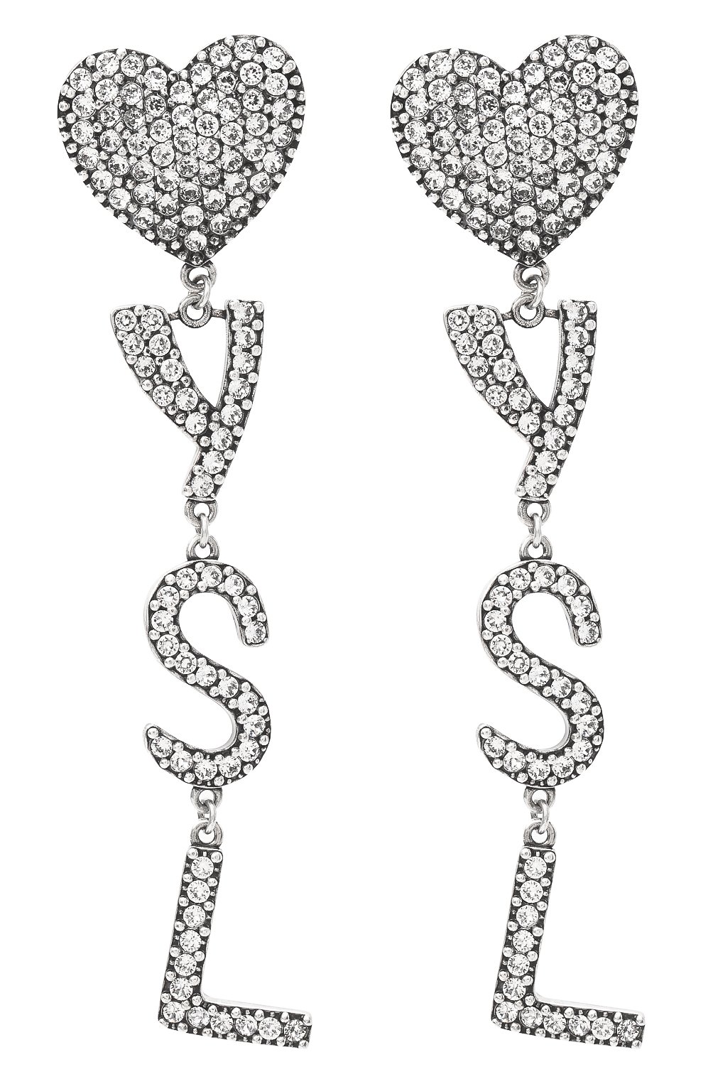 Серьги-клипсы heart SAINT LAURENT, арт. 584228/Y1526, фото 1