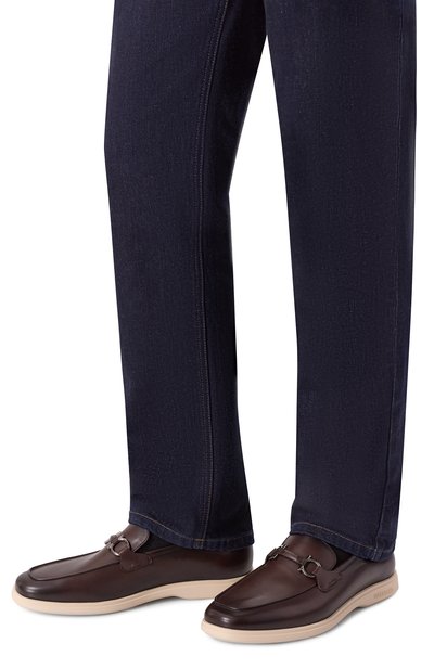 Кожаные лоферы FERRAGAMO, арт. 028298/778818, фото 3