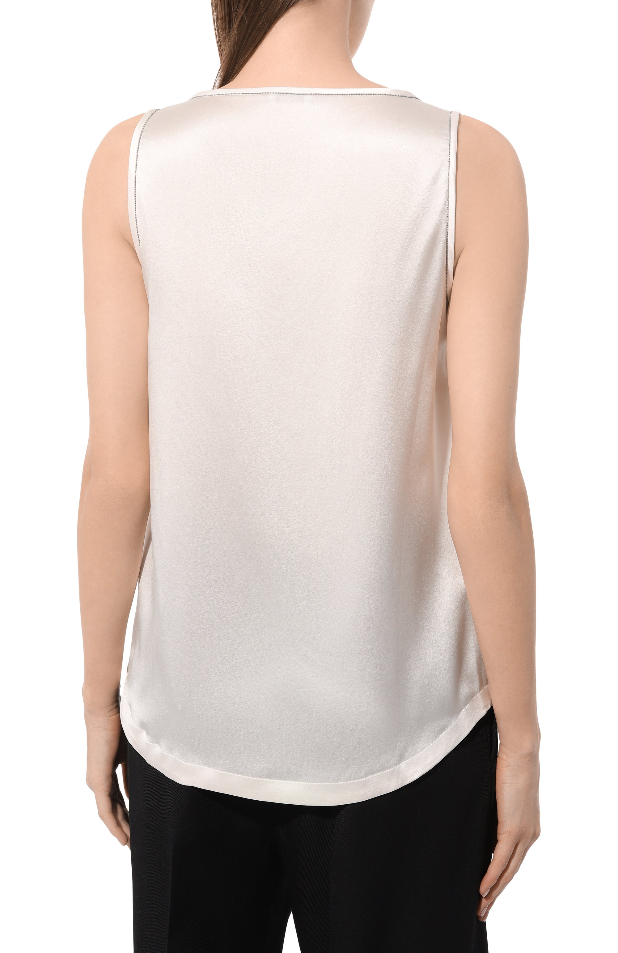 Шелковый топ BRUNELLO CUCINELLI, арт. M0C59B1009, фото 4